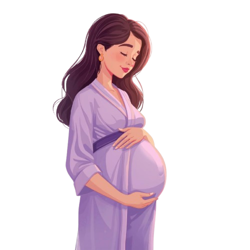 a_cartoon_pregnant_woman_4