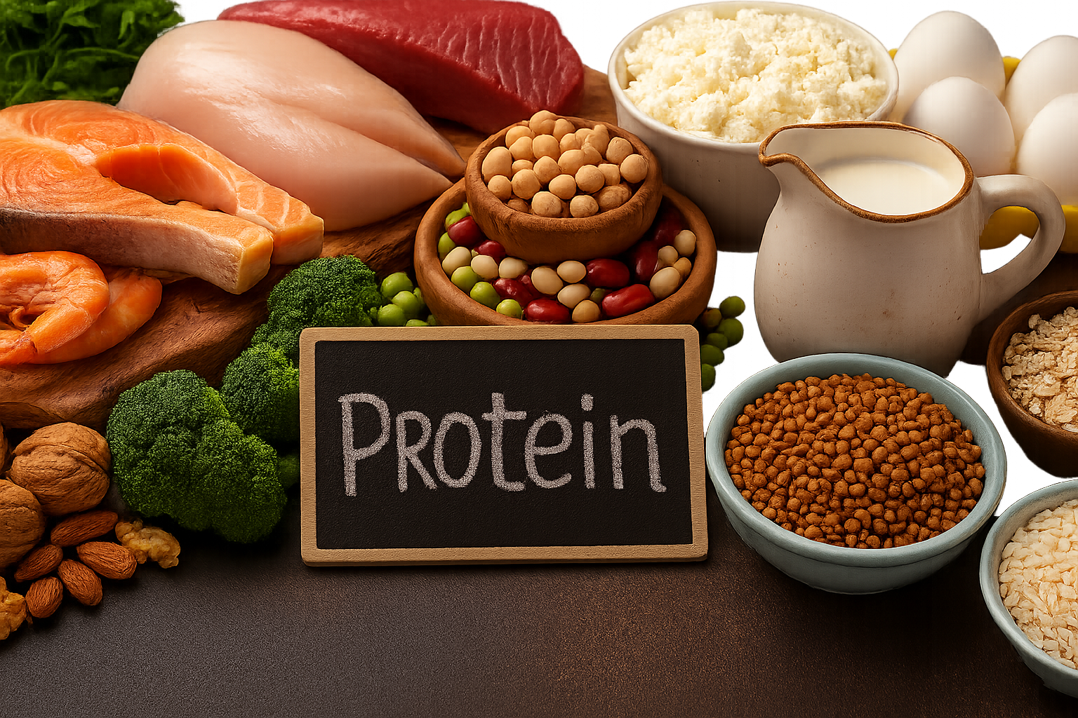 How much protein does the body need daily?